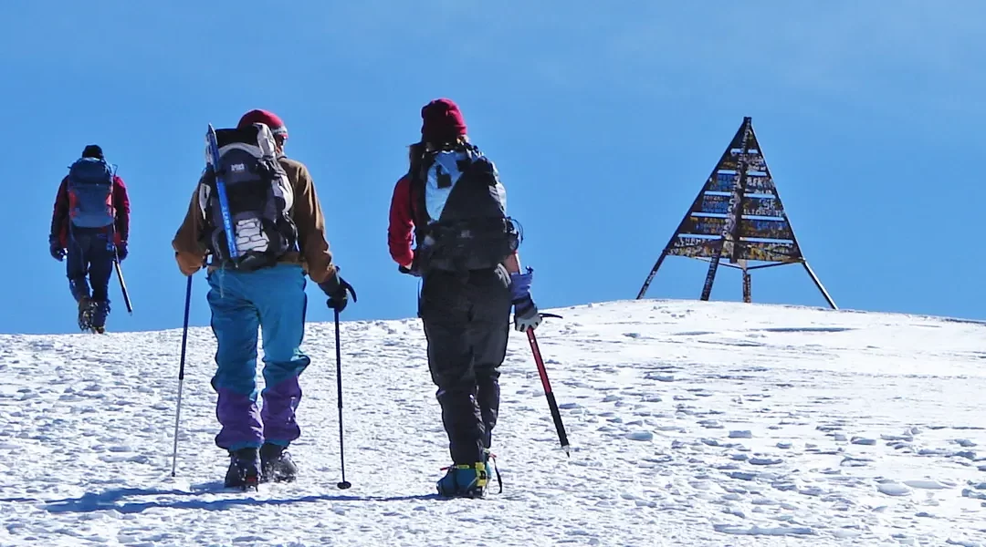 Toubkal (4.165 metros) y los cuatro miles del Atlas