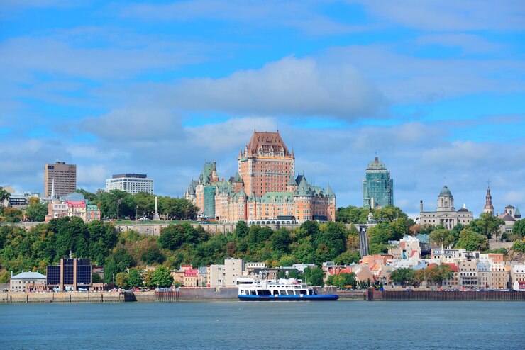 Vista de la ciudad de Québec en Canadá